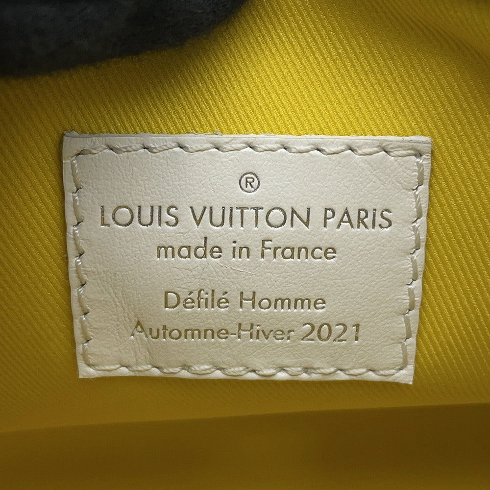 LOUIS VUITTON Keepall Yellow/WhiteM80842 Taurillon Leather Size XS