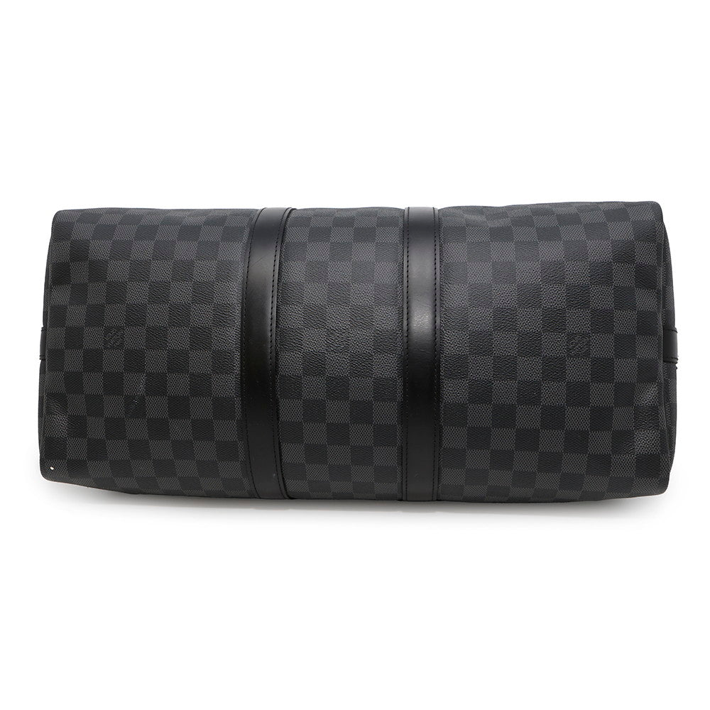 LOUIS VUITTON Keepall Bandouliere NoirN41418 Damier Graphite Size 45