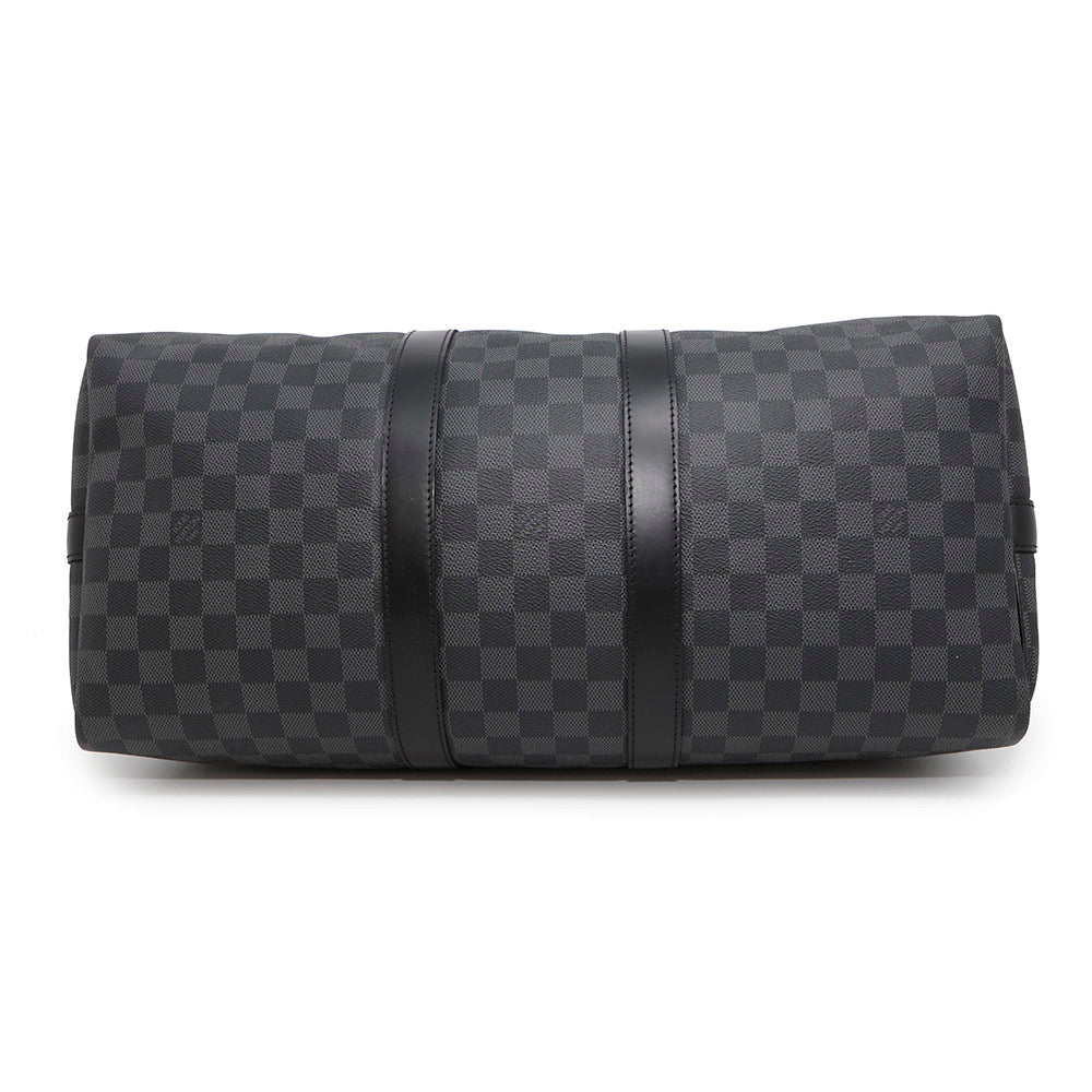 LOUIS VUITTON Keepall Bandouliere NoirN41418 Damier Graphite Size 45