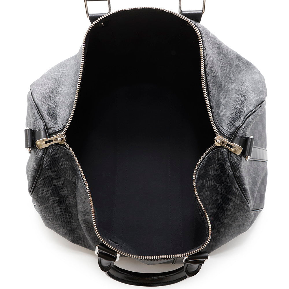 LOUIS VUITTON Keepall Bandouliere NoirN41418 Damier Graphite Size 45