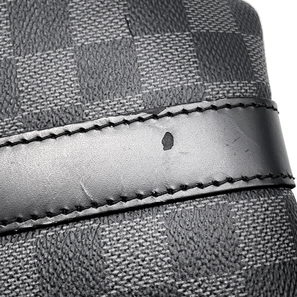 LOUIS VUITTON Keepall Bandouliere NoirN41418 Damier Graphite Size 45