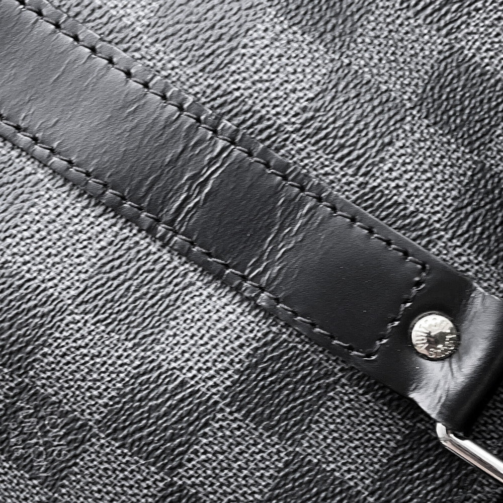 LOUIS VUITTON Keepall Bandouliere NoirN41418 Damier Graphite Size 45