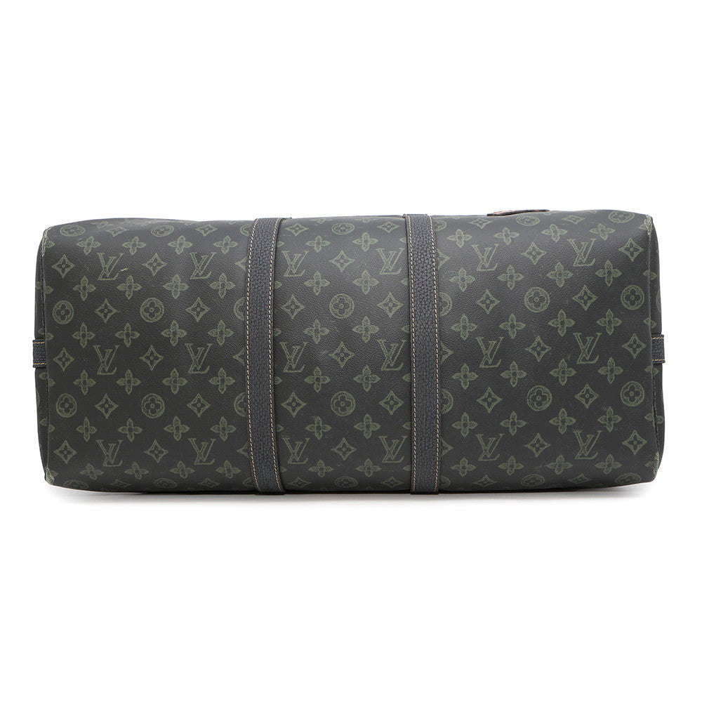 LOUIS VUITTON LV Fall Collection Keepall Bandouliere KhakiM46334 Monogram Size 50