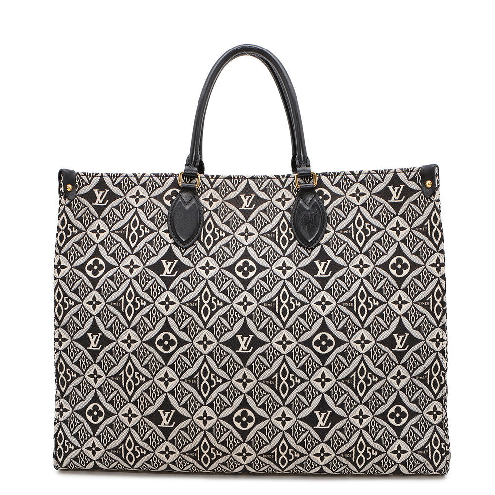 LOUIS VUITTON Onthego NoirM57207 Monogram / Jacquard SINCE1854 Size GM