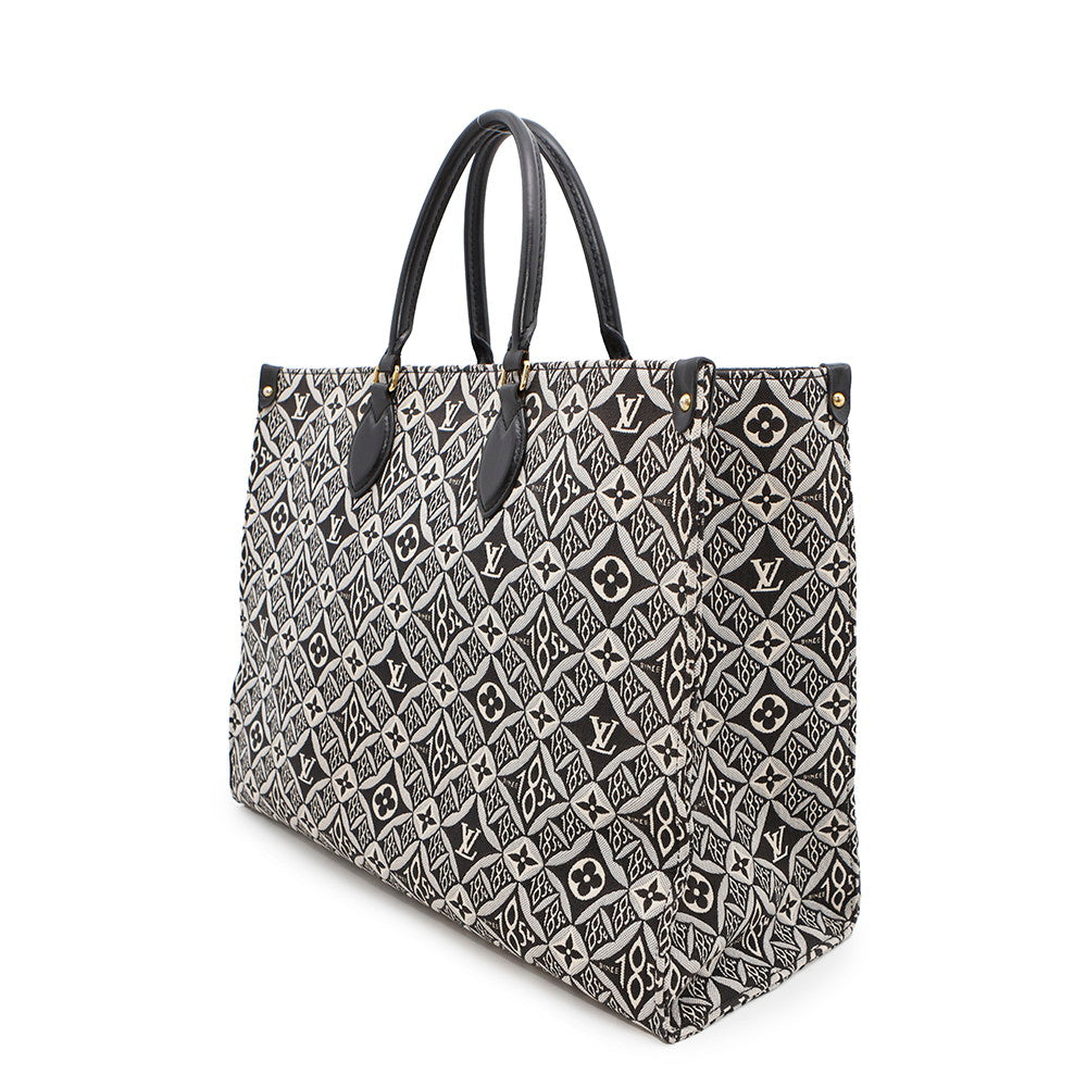 LOUIS VUITTON Onthego NoirM57207 Monogram / Jacquard SINCE1854 Size GM