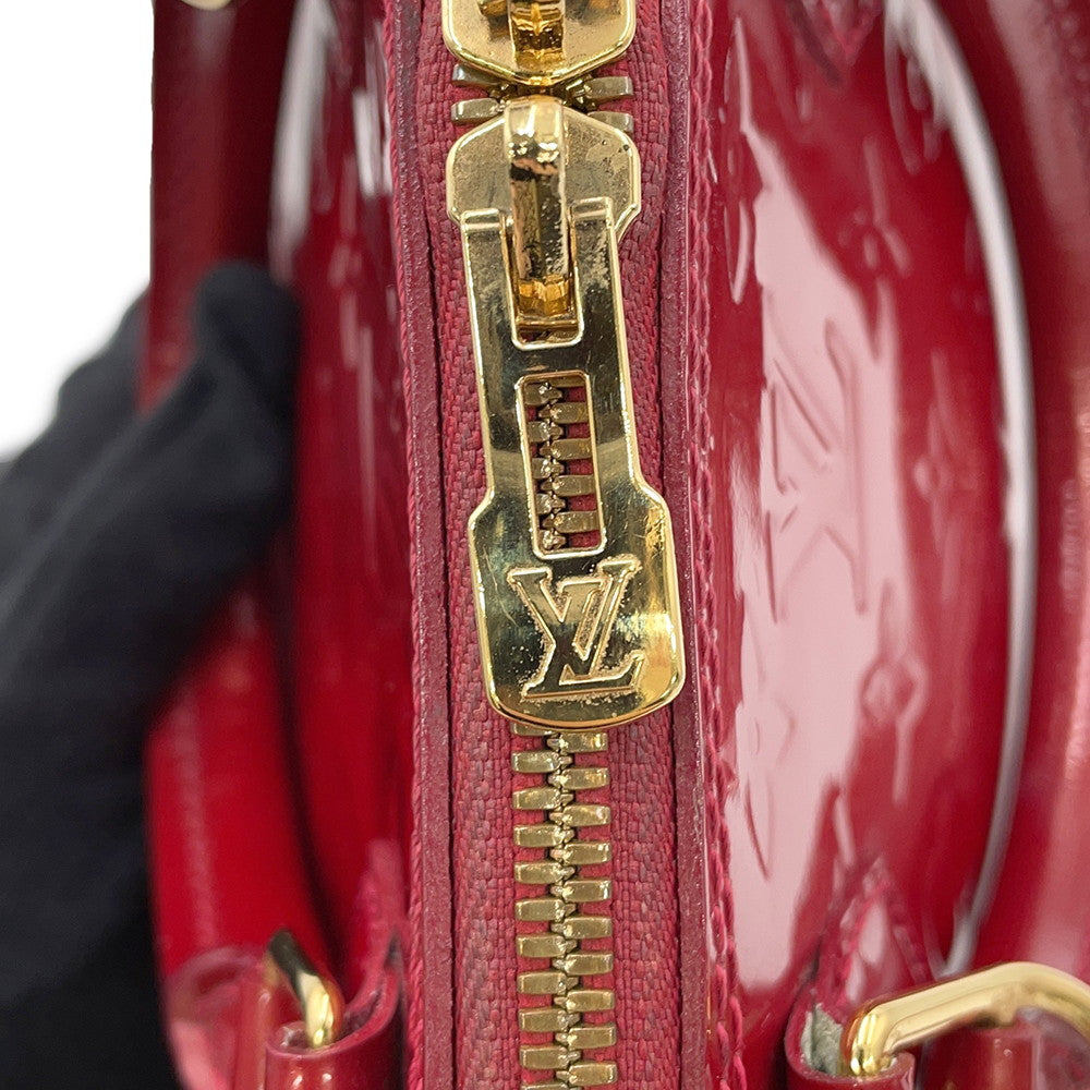 LOUIS VUITTON Alma Pomme D'amourM91606 Monogram Vernis Leather Size BB