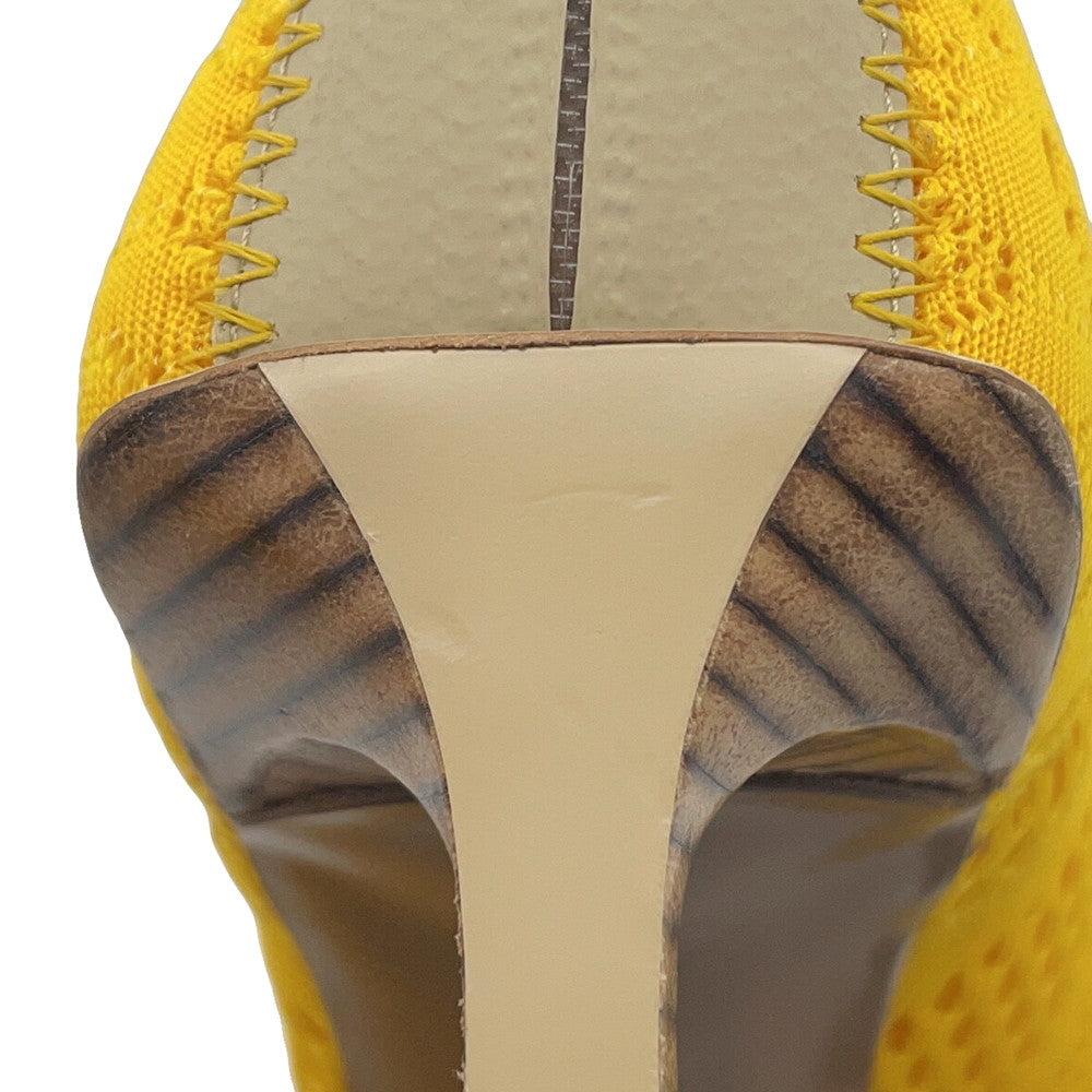 FENDI knitted boots Yellow Knit Size 36