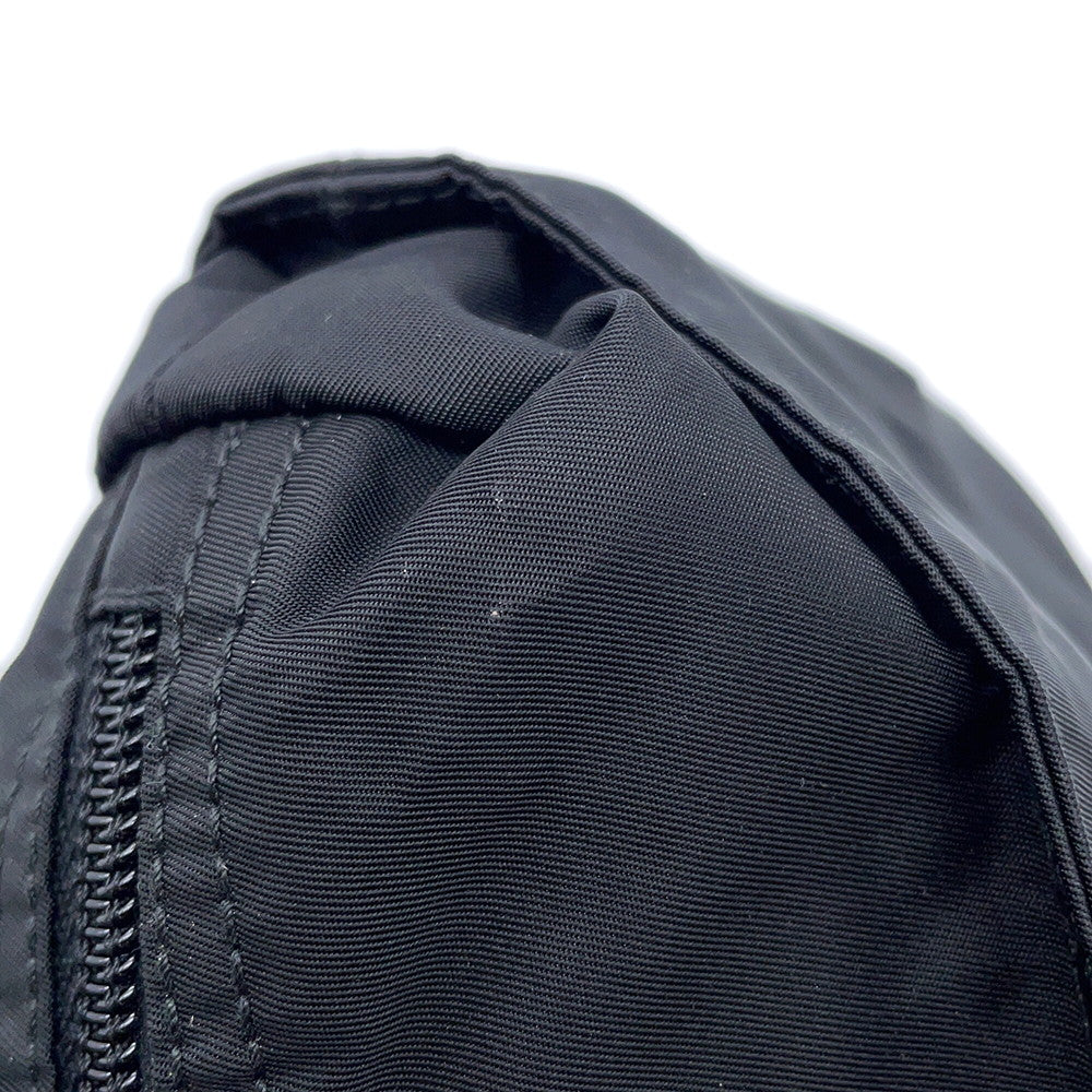 PRADA Handbag Black Nylon Leather