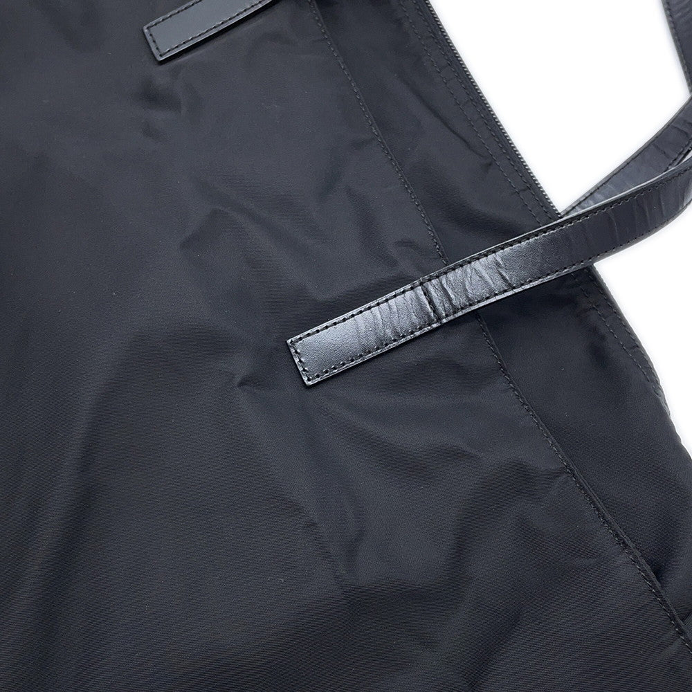 PRADA Handbag Black Nylon Leather