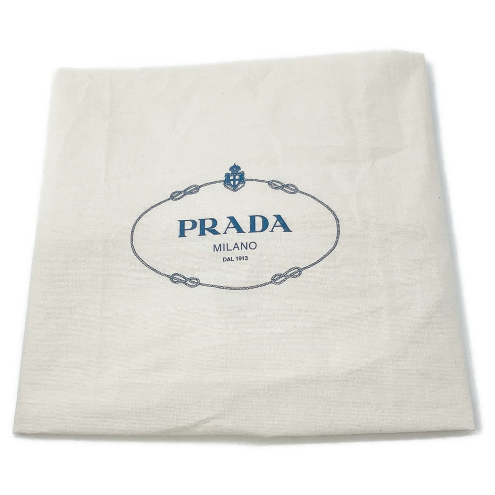 PRADA Handbag Black Nylon Leather