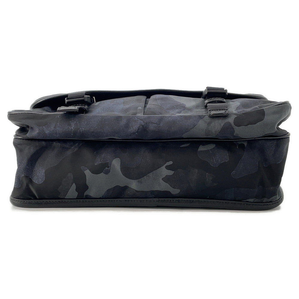 PRADA Messenger bag Navy/BlackVA0768 Nylon Leather