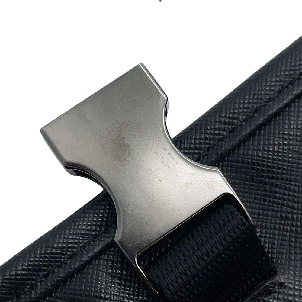 PRADA Messenger bag Navy/BlackVA0768 Nylon Leather