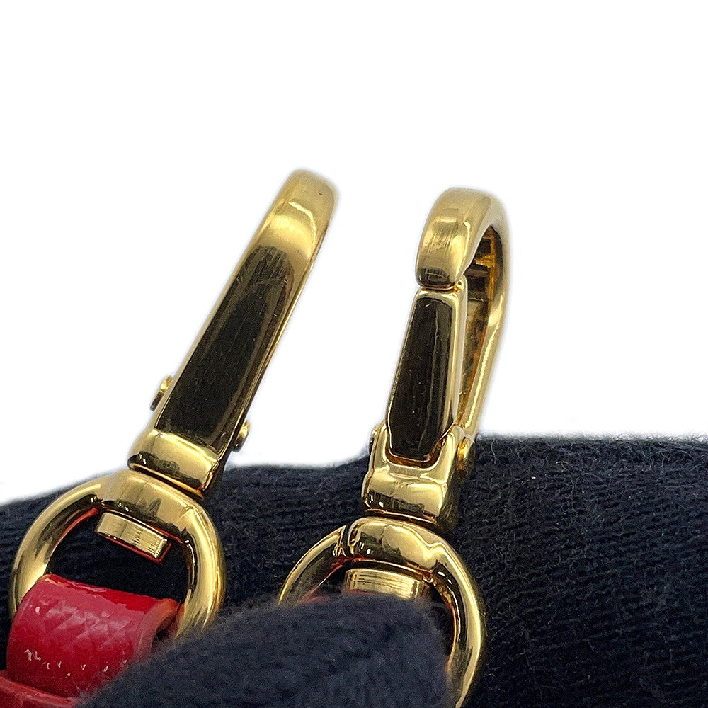 PRADA Camera Shoulder Bag Red Patent Leather