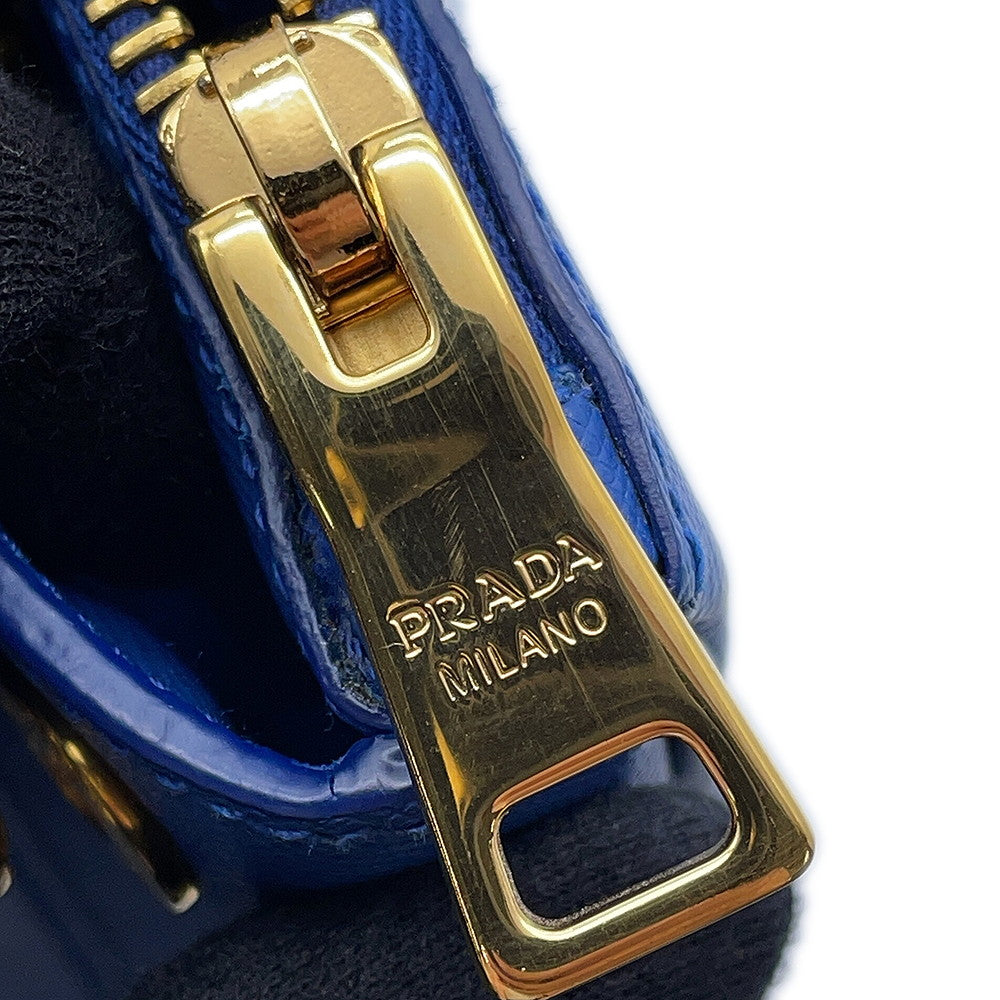 PRADA Galleria 2WAYHandbag Blue1BA863 Leather
