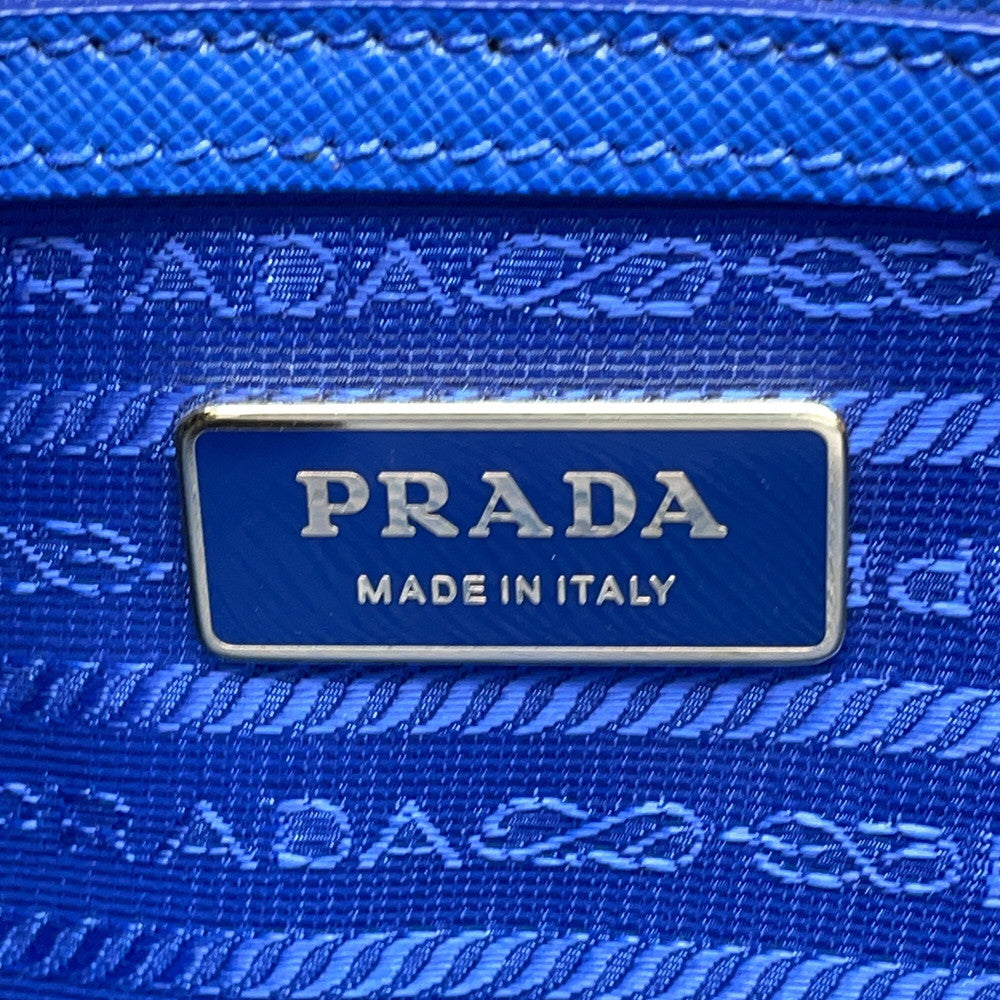 PRADA Galleria 2WAYHandbag Blue1BA863 Leather
