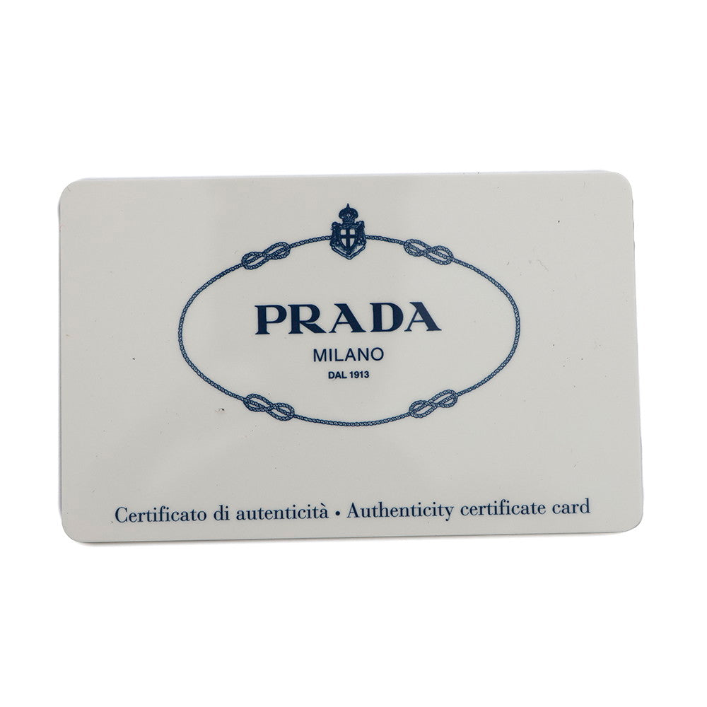 PRADA Canapa Tote Bag White/BordeauxB1872B Canvas