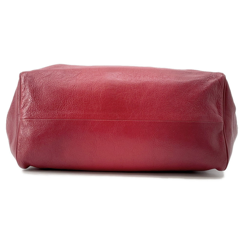 Bottega Veneta Brera Handbag Red Leather