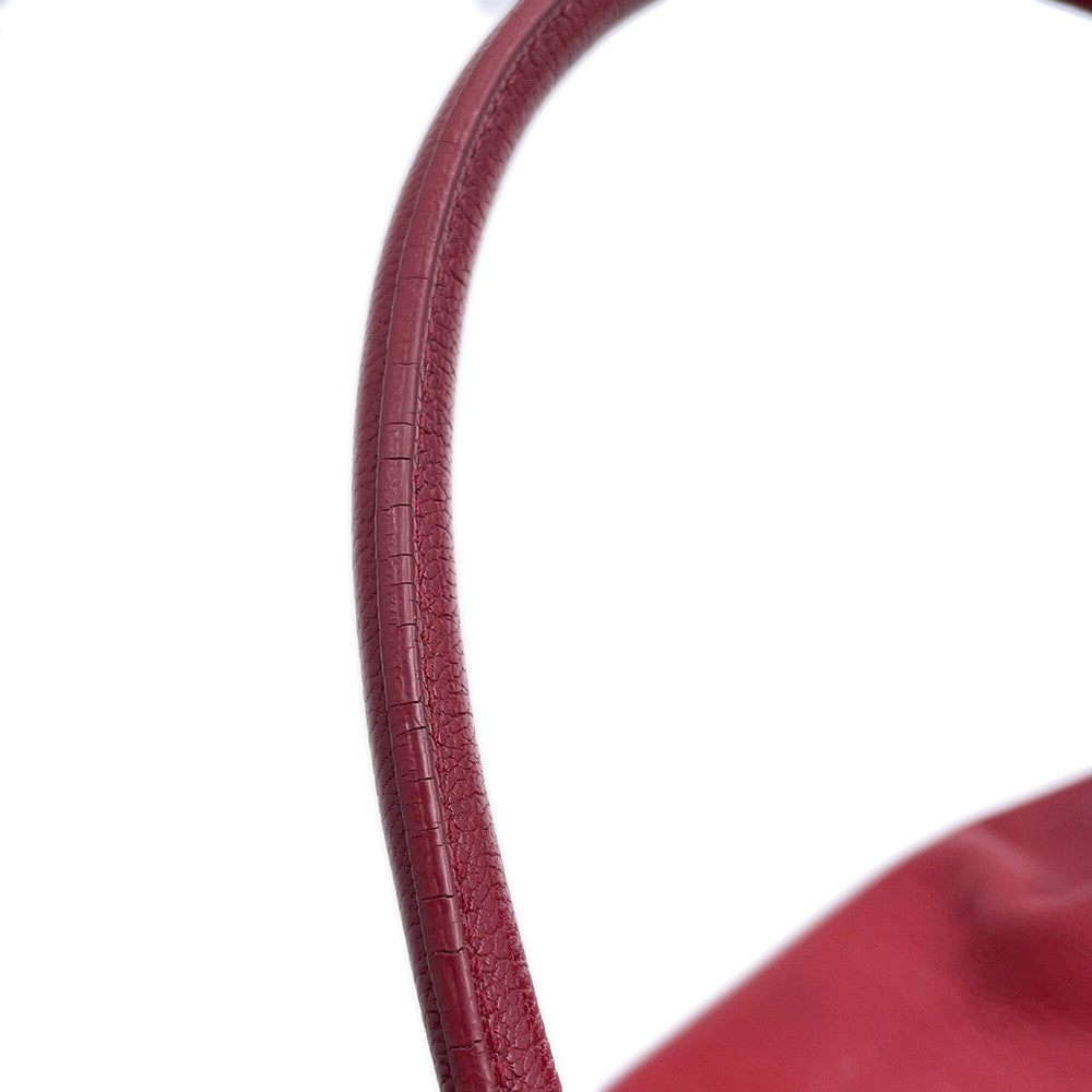 Bottega Veneta Brera Handbag Red Leather