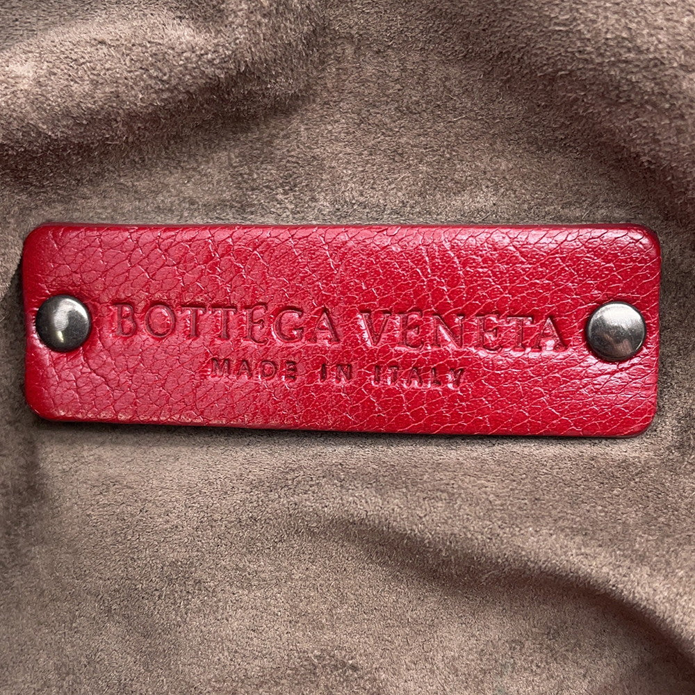 Bottega Veneta Brera Handbag Red Leather