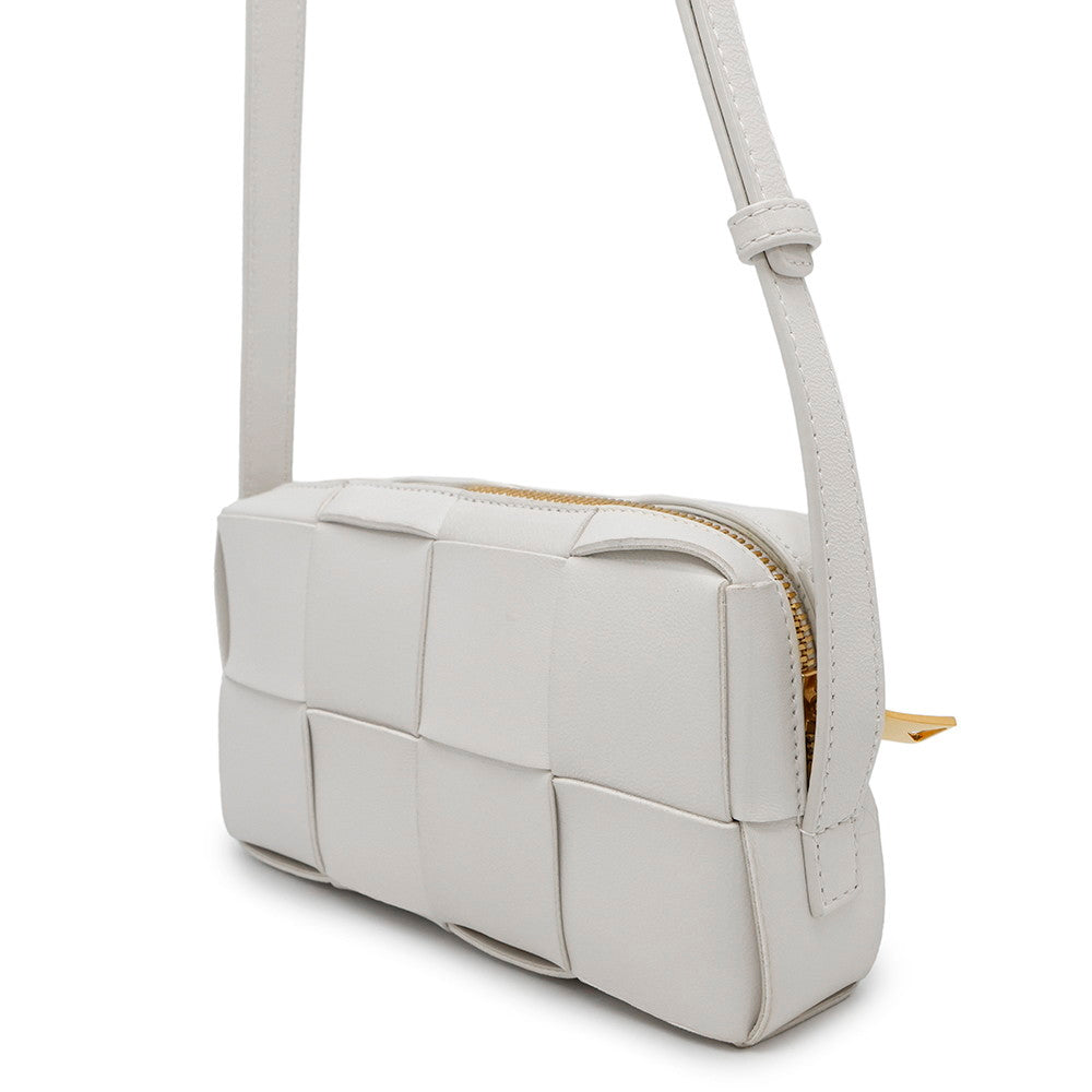 Bottega Veneta Maxi INTRECCIATO Cassette Shoulder Bag White755031 Leather Size Mini