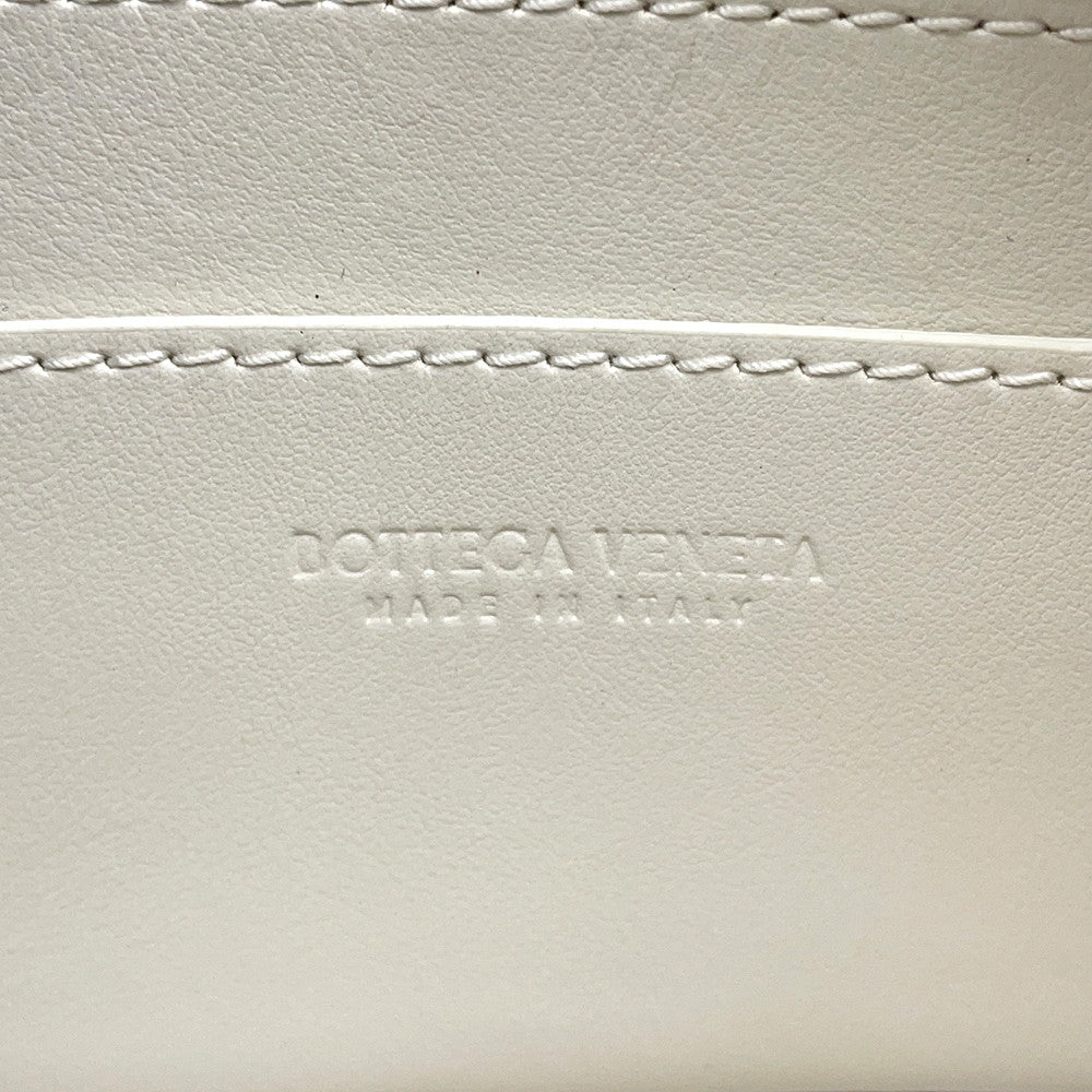 Bottega Veneta Maxi INTRECCIATO Cassette Shoulder Bag White755031 Leather Size Mini