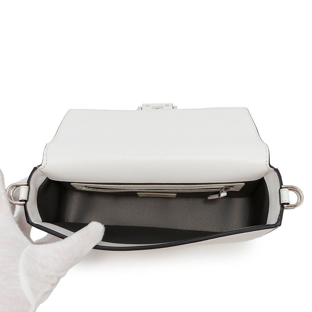 FENDI Marc Jacobs collaboration Mamma Bucket White8BR600 Leather
