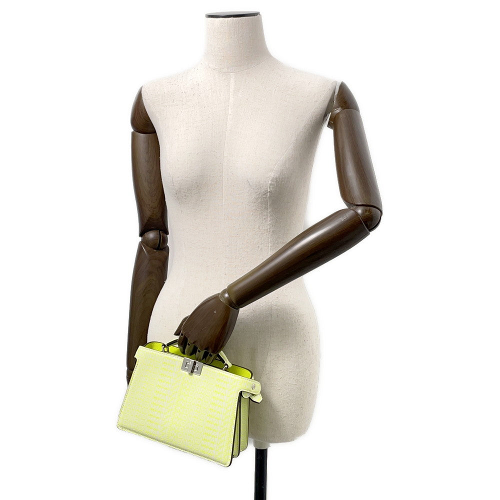FENDI Marc Jacobs collaboration Peekaboo I.C.U. X-Cross Yellow7VA582 Leather