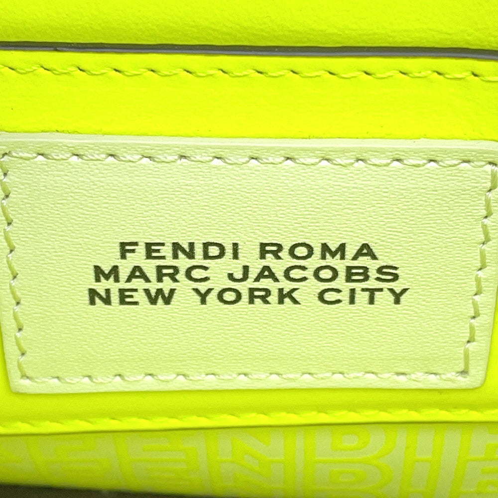 FENDI Marc Jacobs collaboration Peekaboo I.C.U. X-Cross Yellow7VA582 Leather