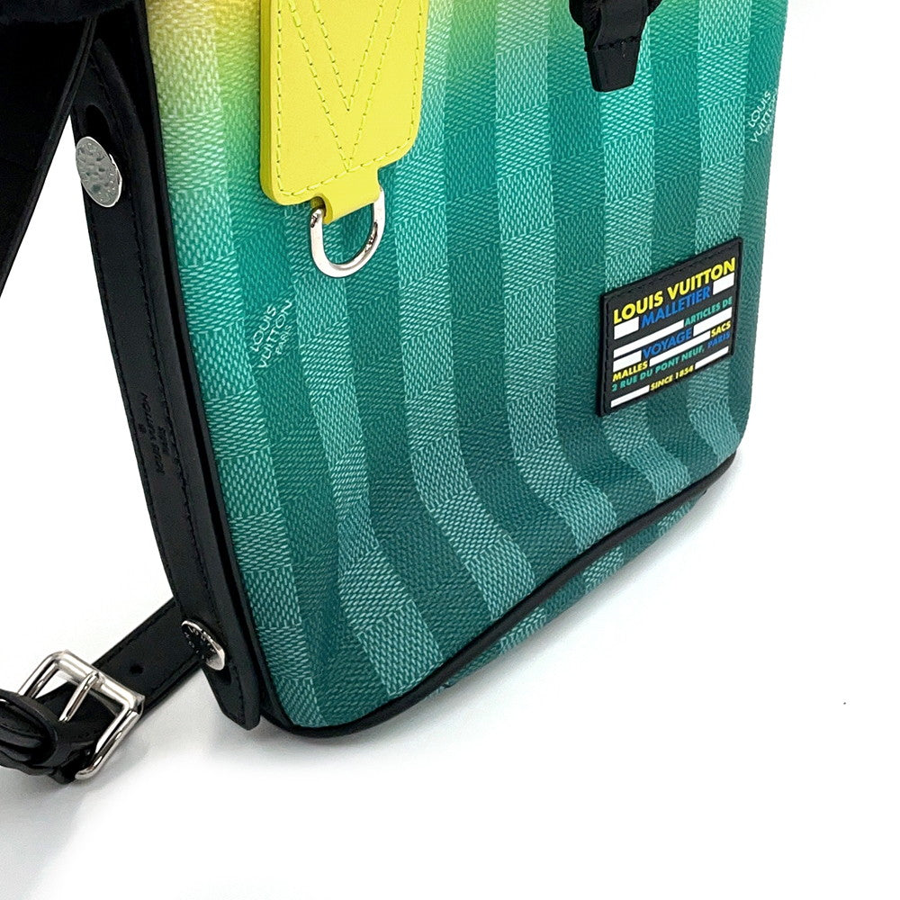 LOUIS VUITTON Sac Malang Yellow/GreenM59920 Damier stripe