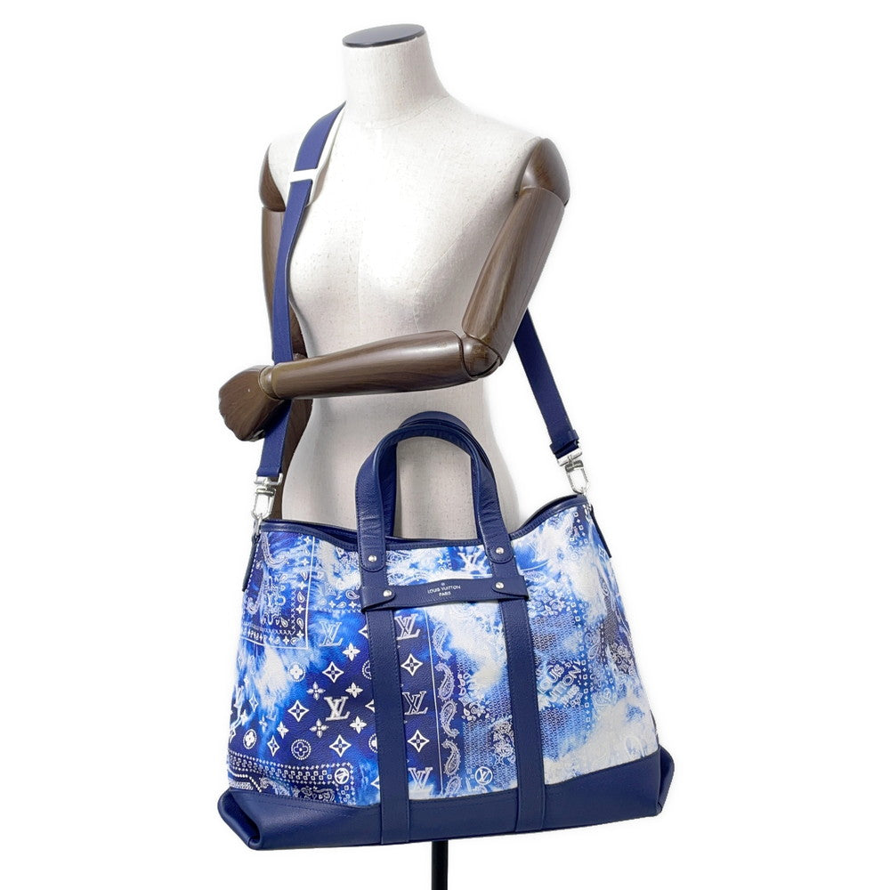 LOUIS VUITTON Trolley tote BlueM20553 Monogram ・Bandana