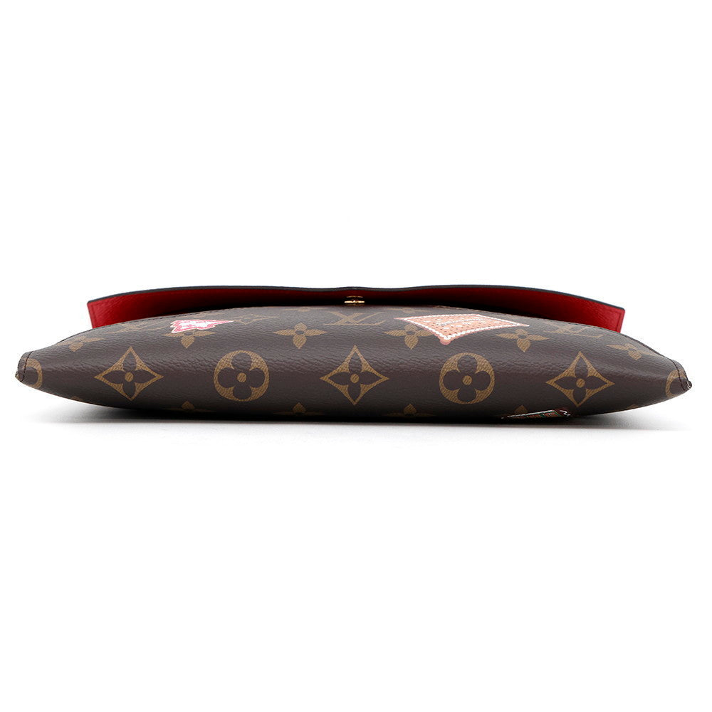 LOUIS VUITTON Pochette Kirigami Candy RedM12203 Monogram Vivienne
