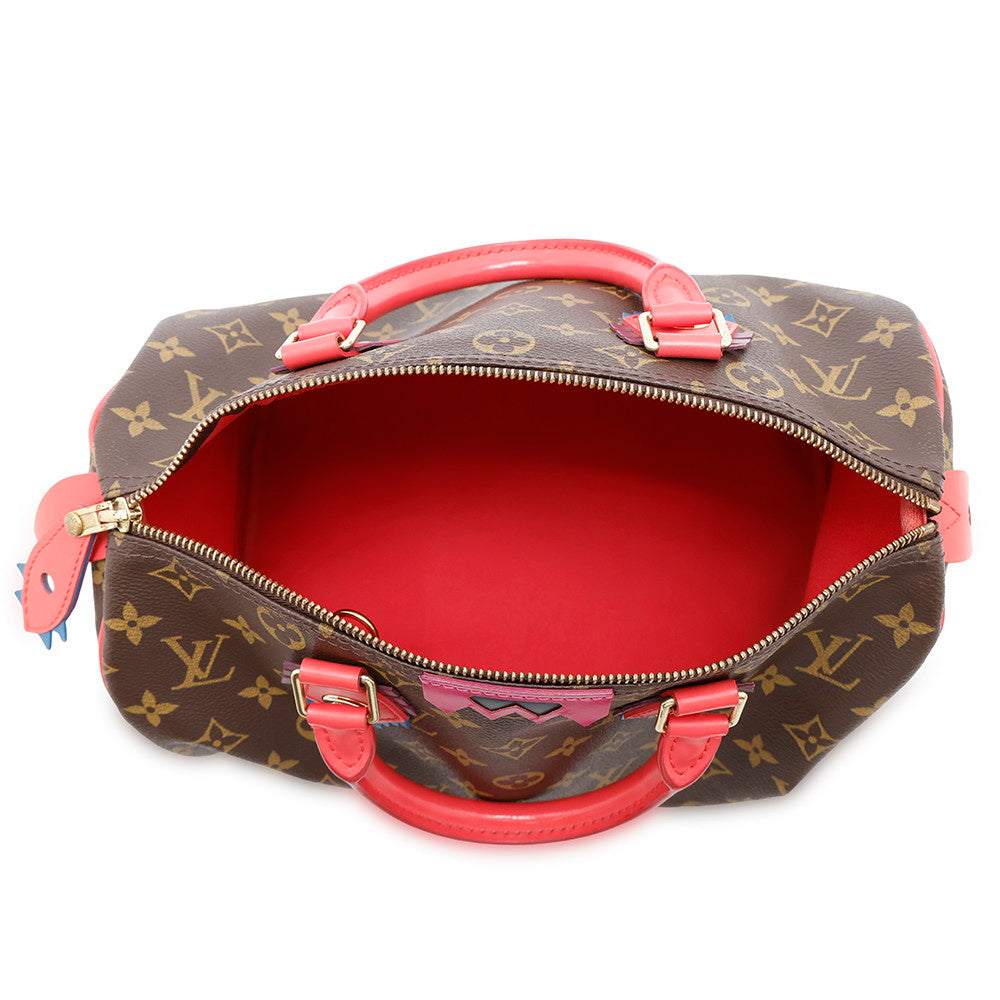 LOUIS VUITTON Totem Speedy FlamingoM41665 Monogram Size 30