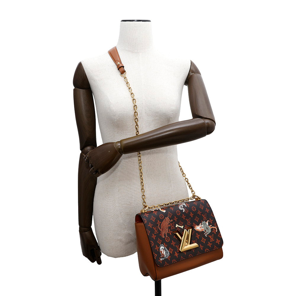 LOUIS VUITTON Sac Twist OrangeM44408 Monogram・Catogram Size MM