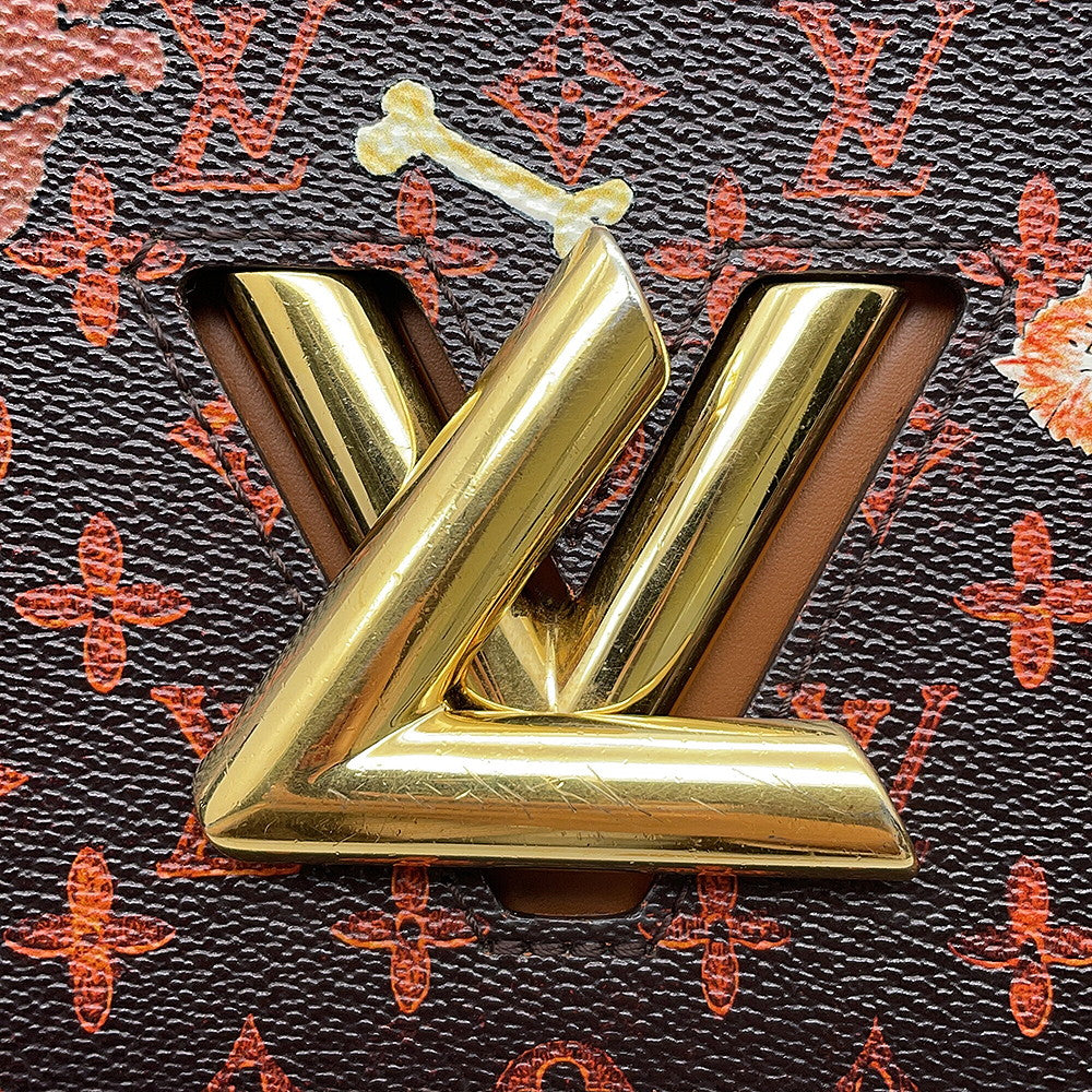LOUIS VUITTON Sac Twist OrangeM44408 Monogram・Catogram Size MM