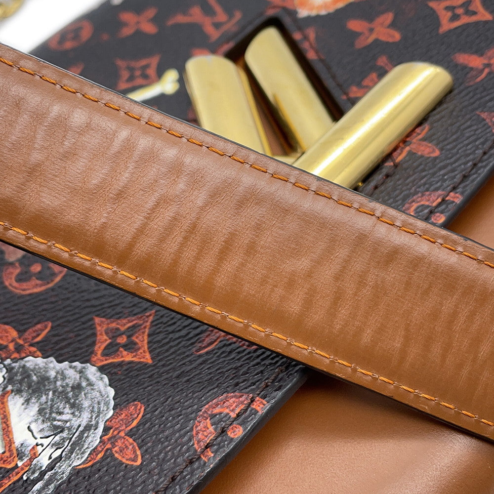 LOUIS VUITTON Sac Twist OrangeM44408 Monogram・Catogram Size MM