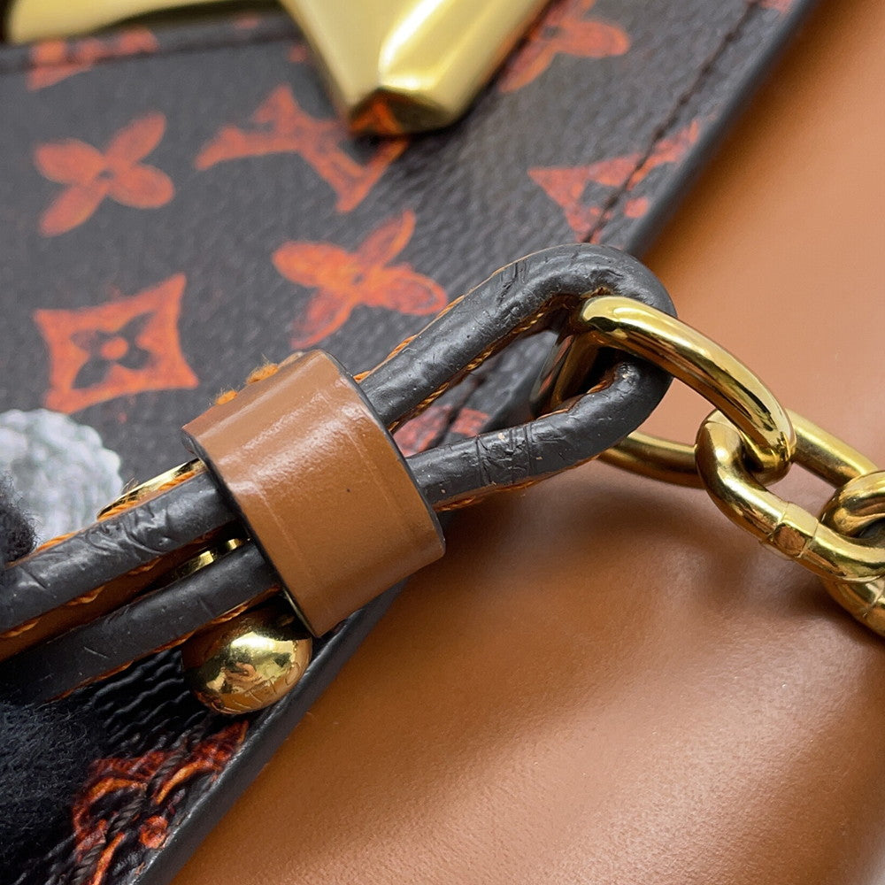 LOUIS VUITTON Sac Twist OrangeM44408 Monogram・Catogram Size MM