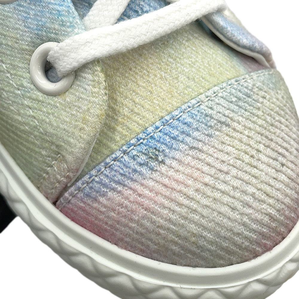 CHANEL 2022Stainless Steel Lace-up Sneakers MulticolorG38278 Canvas Size 38C
