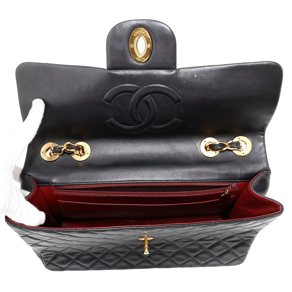 CHANEL Jumbo Matelasse ChainShoulder Bag BlackA01094 Lambskin Size 34