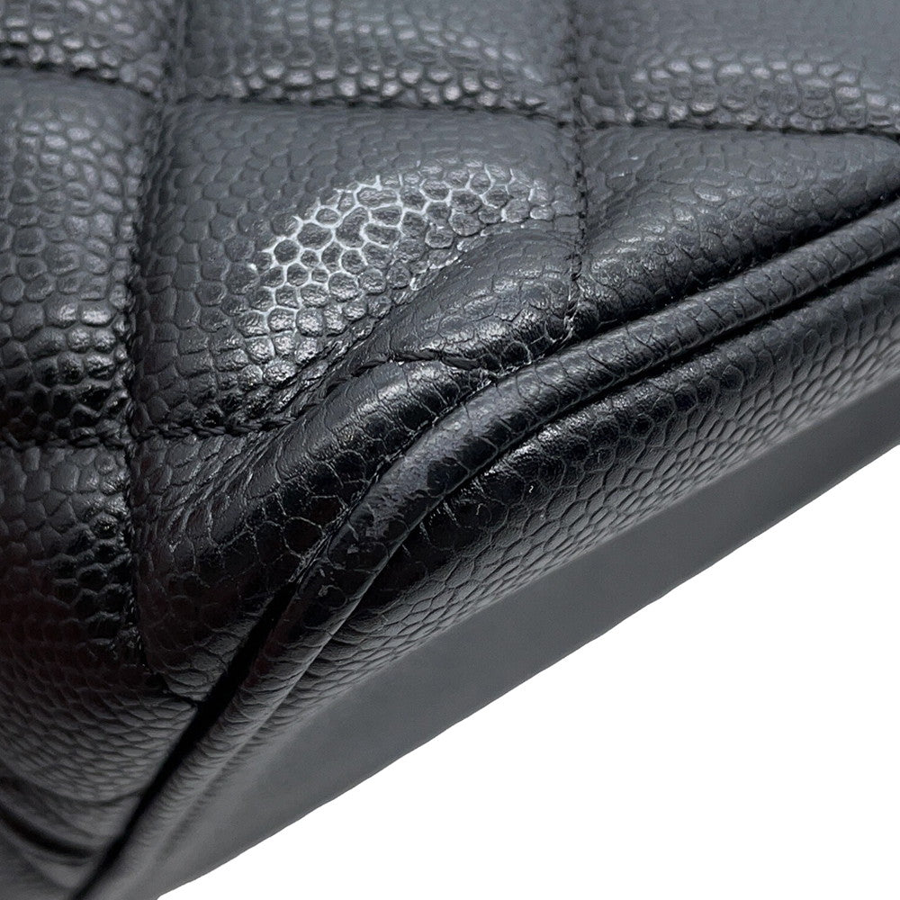 CHANEL Medallion Tote BlackA01804 Caviar Leather