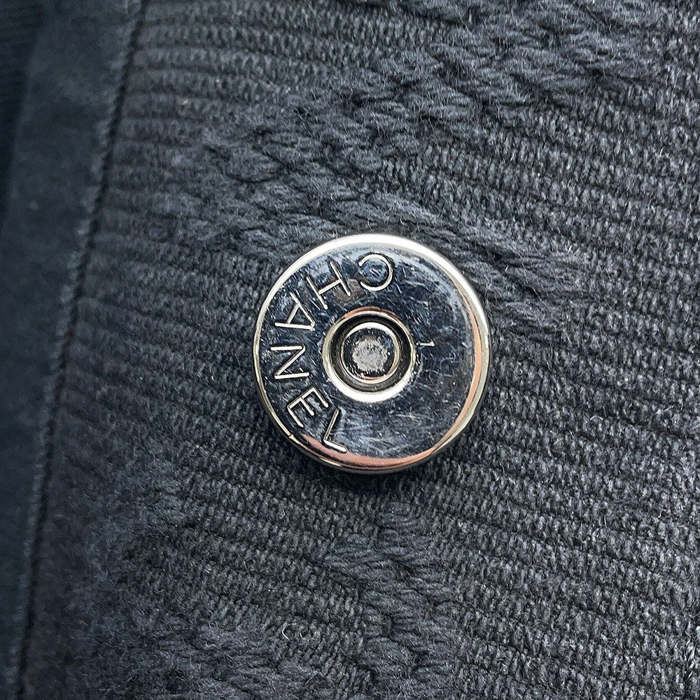 CHANEL CC Logo 2wayChainTote Bag BlackA57168 Cotton Leather