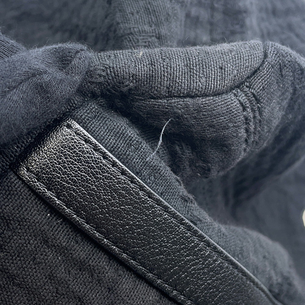 CHANEL CC Logo 2wayChainTote Bag BlackA57168 Cotton Leather