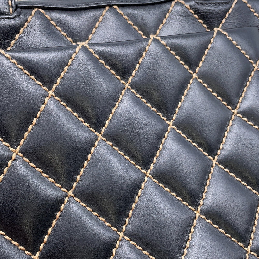 CHANEL Wild Stitch Handbag BlackA20665 Lambskin