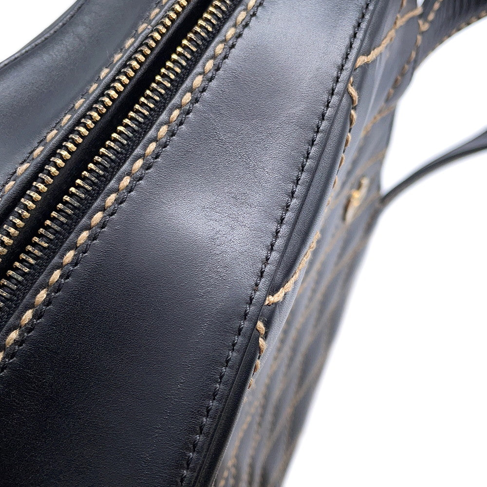 CHANEL Wild Stitch Handbag BlackA20665 Lambskin