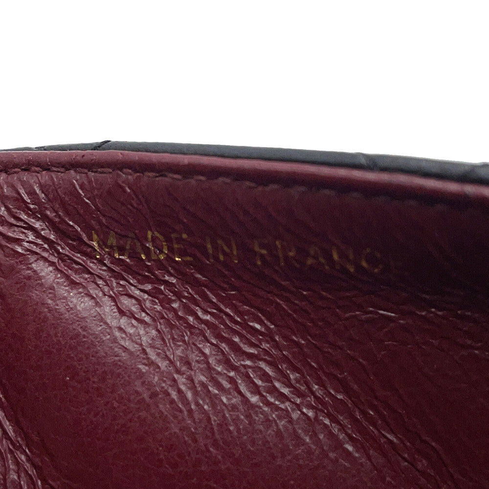 CHANEL Mini Matelasse ChainShoulder Bag Black Lambskin Size 18