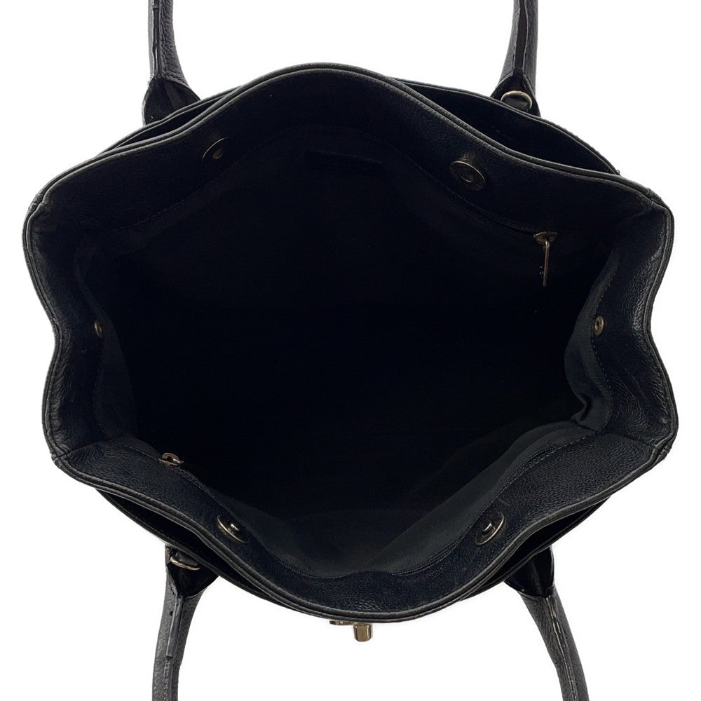 CHANEL Executive 2WAY Tote Black Leather