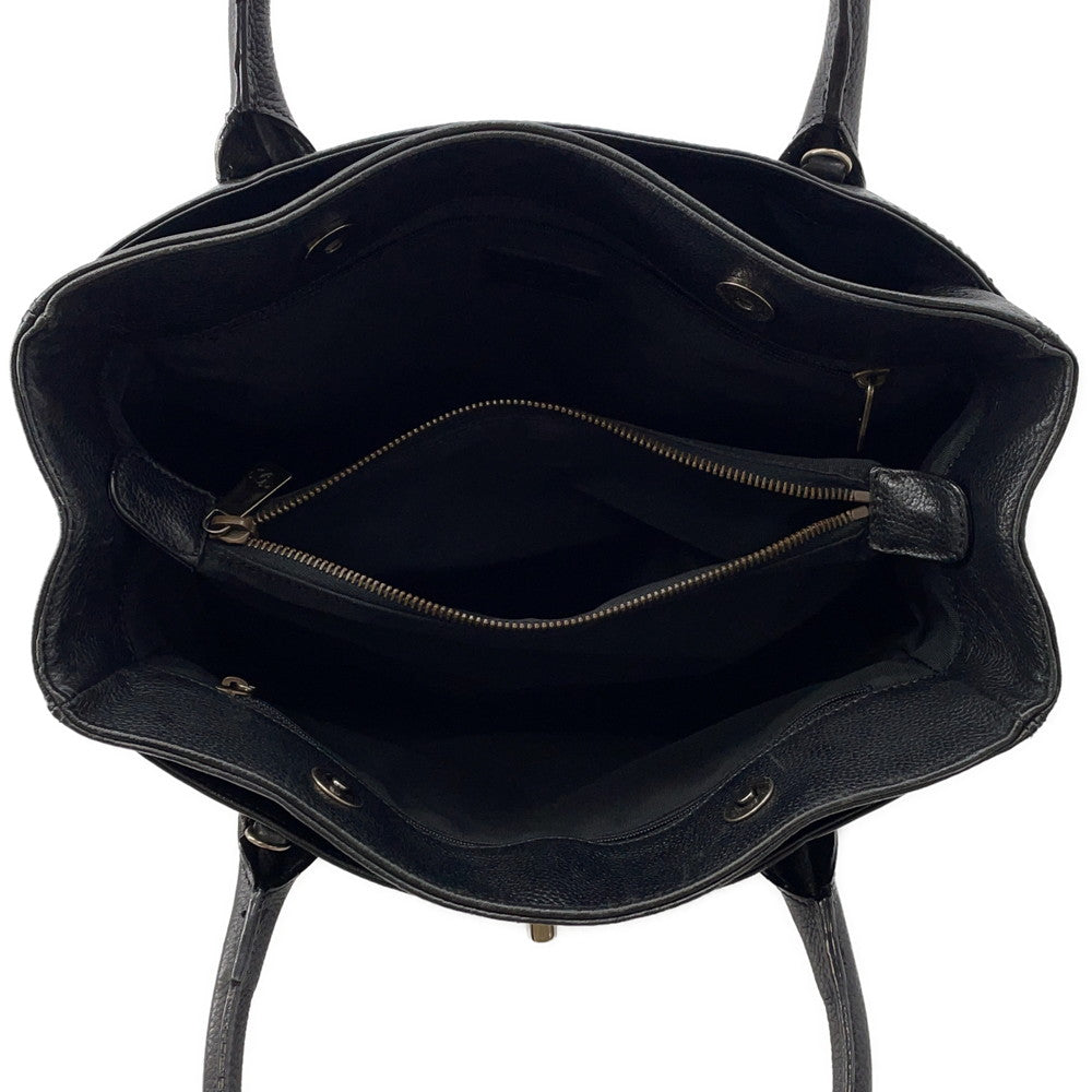 CHANEL Executive 2WAY Tote Black Leather