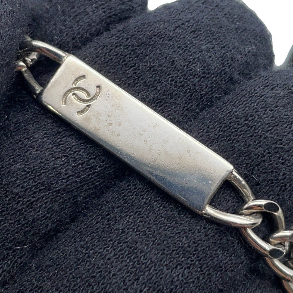 CHANEL Cambon line Shoulder Bag White/BlackA25178 Calf Leather Size Medium