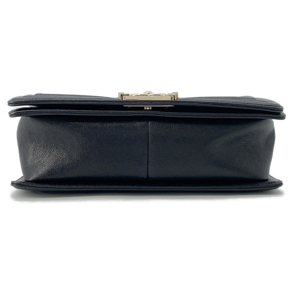CHANEL Boy Chanel ChainShoulder Bag BlackA67086 Soft Caviar Leather Size 25
