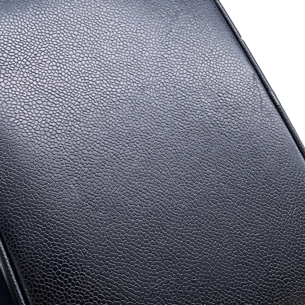 CHANEL CC Logo 2WAY Vanity Shoulder Bag BlackA06238 Caviar Leather