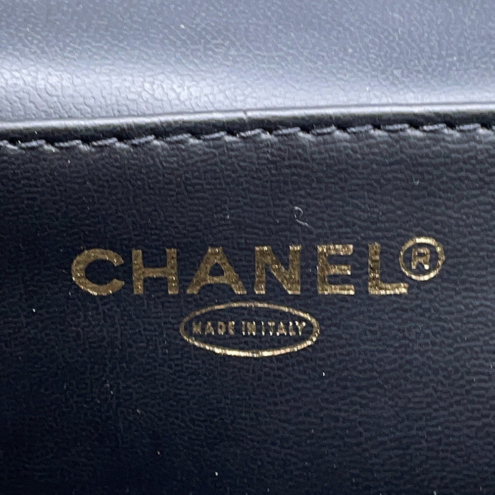 CHANEL CC Logo 2WAY Vanity Shoulder Bag BlackA06238 Caviar Leather
